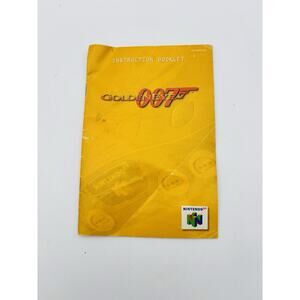 Goldeneye 007 Nintendo 64 N64 James Bond Instruction Manual Booklet ONLY